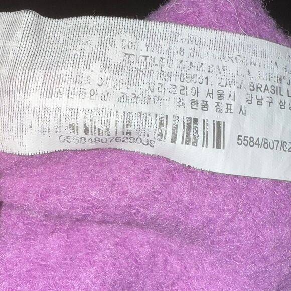 Zara Women's Balloon Sleeve Sweatshirt Purple Solid Long Sleeve Size Medium - Picture 6 of 8